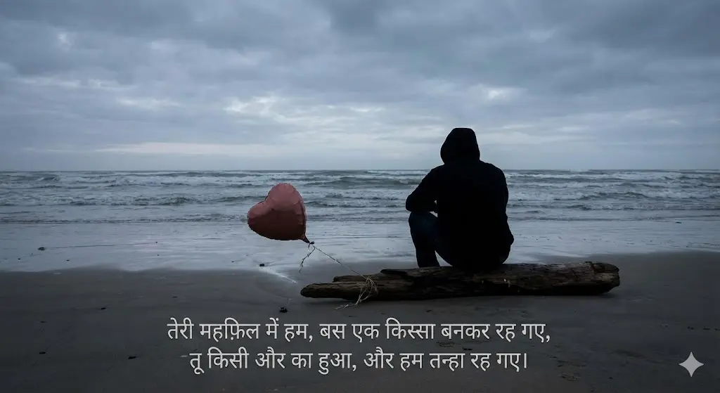 One Sided Love Broken Heart Shayari in Hindi