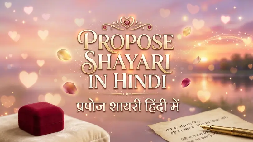 propose shayari in english